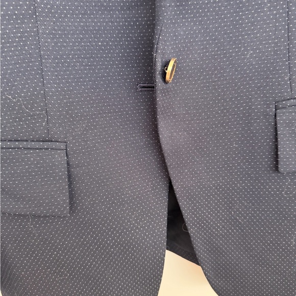 Club Monaco Deep Navy Polka Dot Blazer - Picture 8 of 14